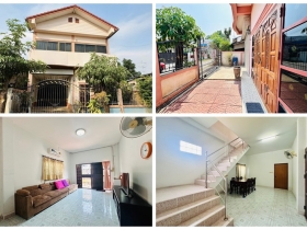 ขายบ้านพร้อมที่ดิน ในตัวเมืองพิษณุโลก 2 ชั้น มีดาดฟ้า พท 42ตรว.